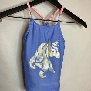 *DONATED* CAT & JACK girl’s unicorn bathing suit size 7/8 M